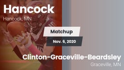 Matchup: Hancock  vs. Clinton-Graceville-Beardsley  2020