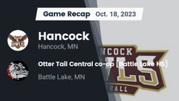 Recap: Hancock  vs. Otter Tail Central co-op [Battle Lake HS] 2023