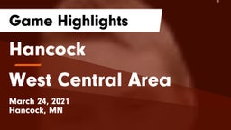 Hancock  vs West Central Area Game Highlights - March 24, 2021