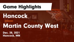 Hancock  vs Martin County West  Game Highlights - Dec. 28, 2021