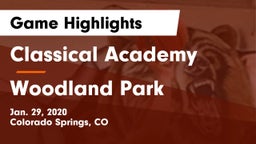 Classical Academy  vs Woodland Park  Game Highlights - Jan. 29, 2020