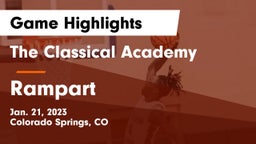 The Classical Academy  vs Rampart  Game Highlights - Jan. 21, 2023