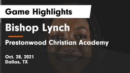 Bishop Lynch  vs Prestonwood Christian Academy Game Highlights - Oct. 28, 2021