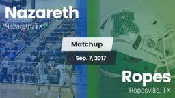 Matchup: Nazareth vs. Ropes  2017