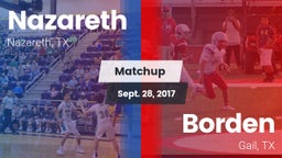 Matchup: Nazareth vs. Borden  2017