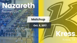 Matchup: Nazareth vs. Kress  2017