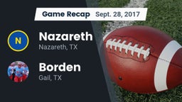 Recap: Nazareth  vs. Borden  2017