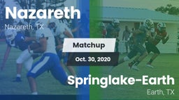 Matchup: Nazareth vs. Springlake-Earth  2020