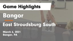 Bangor  vs East Stroudsburg  South Game Highlights - March 6, 2021
