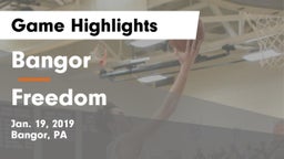 Bangor  vs Freedom  Game Highlights - Jan. 19, 2019