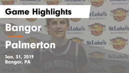 Bangor  vs Palmerton  Game Highlights - Jan. 31, 2019