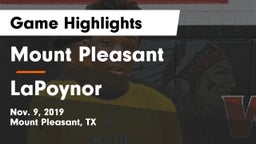 Mount Pleasant  vs LaPoynor  Game Highlights - Nov. 9, 2019