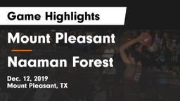Mount Pleasant  vs Naaman Forest  Game Highlights - Dec. 12, 2019