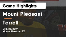Mount Pleasant  vs Terrell  Game Highlights - Dec. 28, 2019