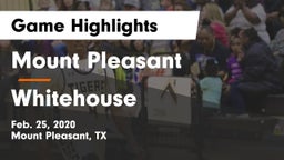 Mount Pleasant  vs Whitehouse  Game Highlights - Feb. 25, 2020