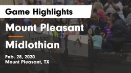 Mount Pleasant  vs Midlothian  Game Highlights - Feb. 28, 2020