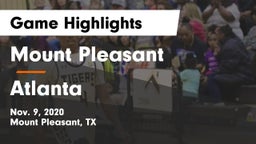 Mount Pleasant  vs Atlanta  Game Highlights - Nov. 9, 2020