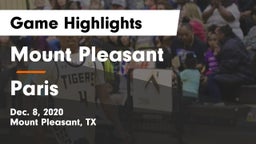 Mount Pleasant  vs Paris  Game Highlights - Dec. 8, 2020