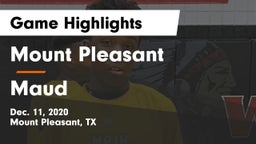 Mount Pleasant  vs Maud  Game Highlights - Dec. 11, 2020
