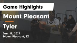 Mount Pleasant  vs Tyler  Game Highlights - Jan. 19, 2024