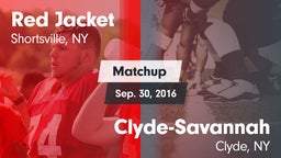 Matchup: Red Jacket High vs. Clyde-Savannah  2016