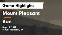 Mount Pleasant  vs Van  Game Highlights - Sept. 6, 2019