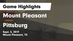 Mount Pleasant  vs Pittsburg Game Highlights - Sept. 5, 2019