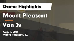 Mount Pleasant  vs Van Jv Game Highlights - Aug. 9, 2019