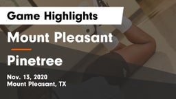 Mount Pleasant  vs Pinetree Game Highlights - Nov. 13, 2020