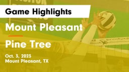 Mount Pleasant  vs Pine Tree  Game Highlights - Oct. 3, 2023