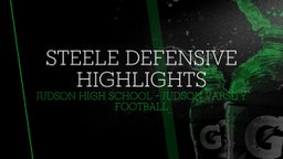 Judson football highlights Steele Defensive Highlights 