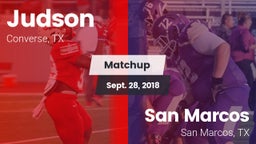 Matchup: Judson  vs. San Marcos  2018
