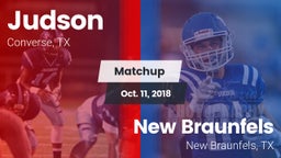 Matchup: Judson  vs. New Braunfels  2018