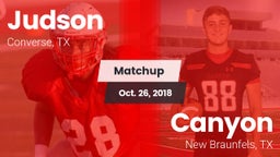 Matchup: Judson  vs. Canyon  2018