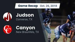 Recap: Judson  vs. Canyon  2018