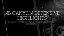 Judson football highlights NB Canyon Defensive Highlights 