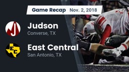 Recap: Judson  vs. East Central  2018