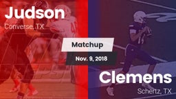Matchup: Judson  vs. Clemens  2018