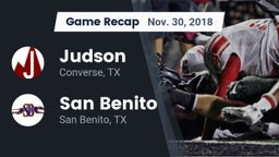 Recap: Judson  vs. San Benito  2018