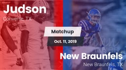 Matchup: Judson  vs. New Braunfels  2019
