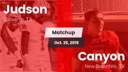 Matchup: Judson  vs. Canyon  2019
