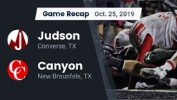 Recap: Judson  vs. Canyon  2019