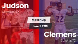 Matchup: Judson  vs. Clemens  2019
