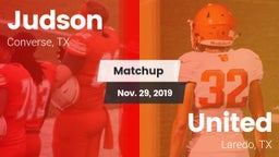 Matchup: Judson  vs. United  2019