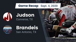 Recap: Judson  vs. Brandeis  2020