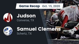 Recap: Judson  vs. Samuel Clemens  2020