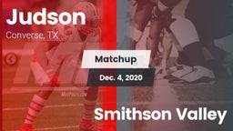 Matchup: Judson  vs. Smithson Valley  2020