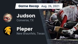 Recap: Judson  vs. Pieper  2021
