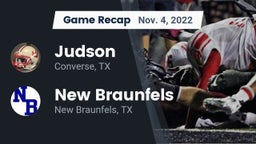 Recap: Judson  vs. New Braunfels  2022