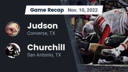 Recap: Judson  vs. Churchill  2022
